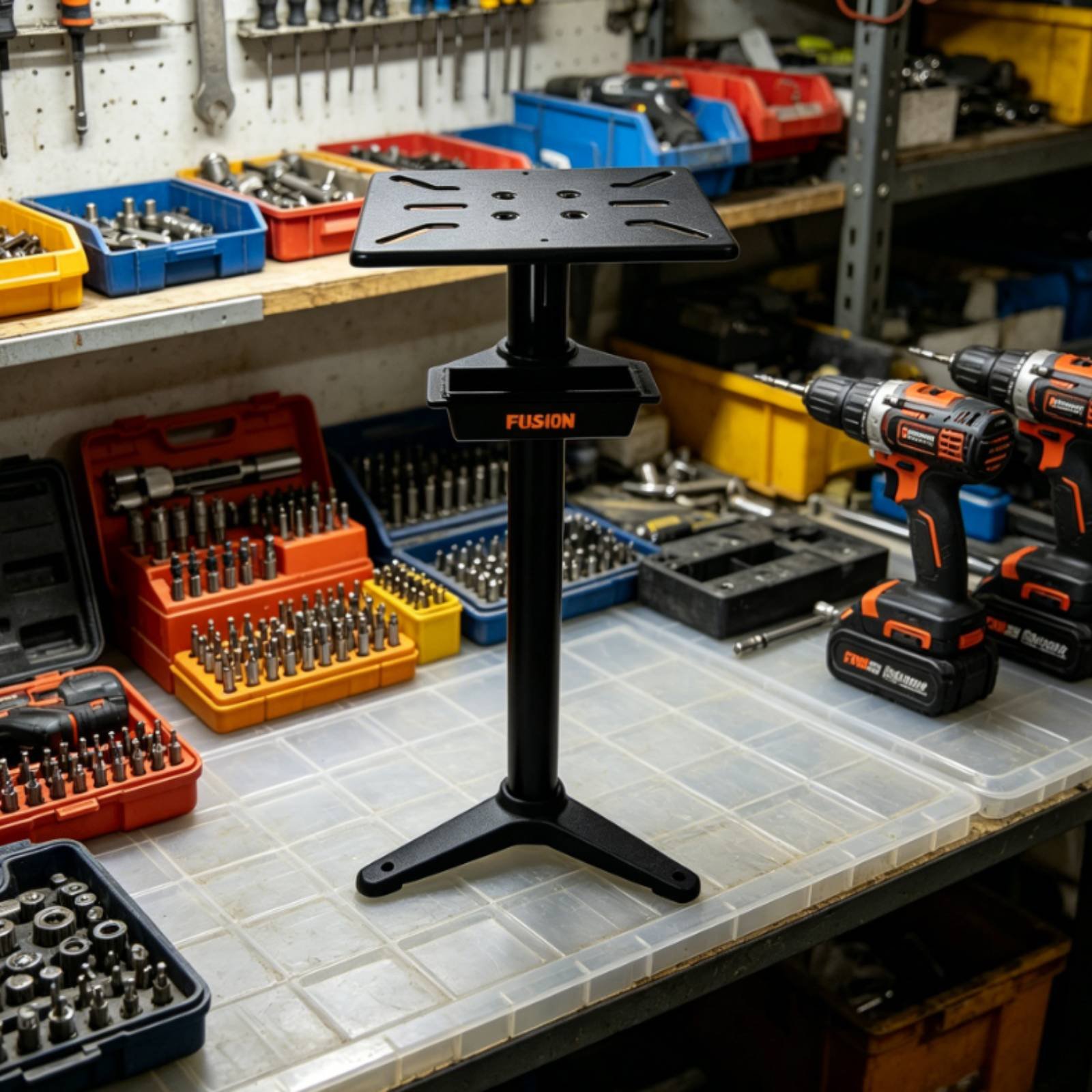 Heavy Equipment Workshop - Grinder Support Stand Home Use Angle