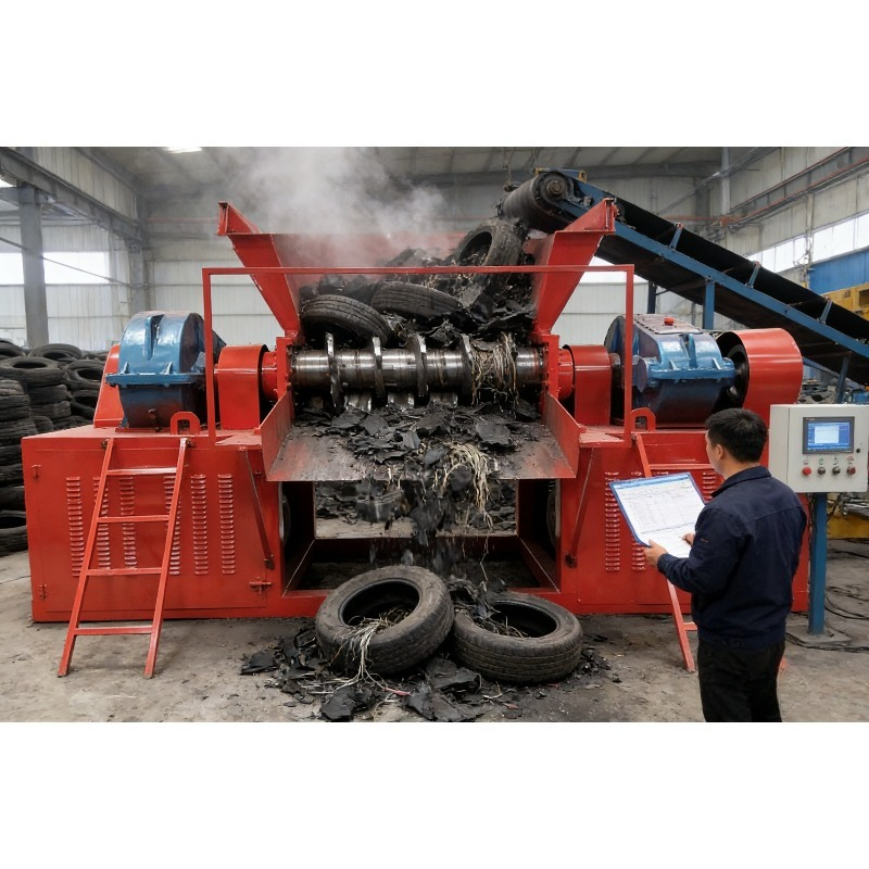 Heavy Equipment Tires - Heavy Duty Tire Recycling Equipment Waste