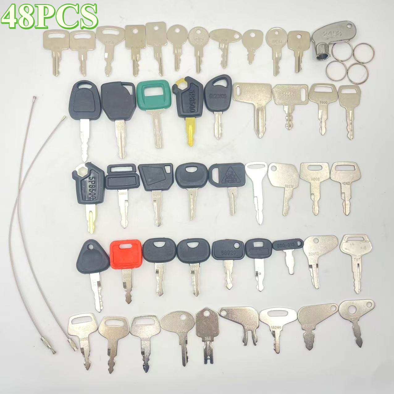 Heavy Equipment Keys Master Set - 48PCS Heavy Equipment Keys Set For