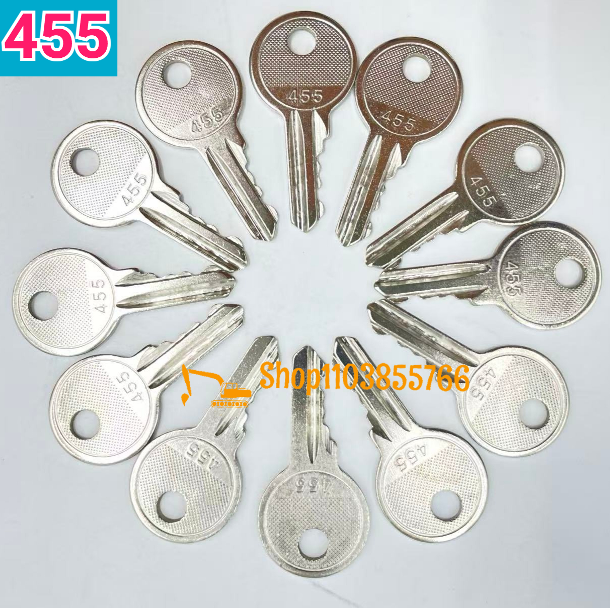 Heavy Equipment Keys Master Set - 20pcs/10pcs/5pcs/1pcs Ignition Keys 455 Key 104466