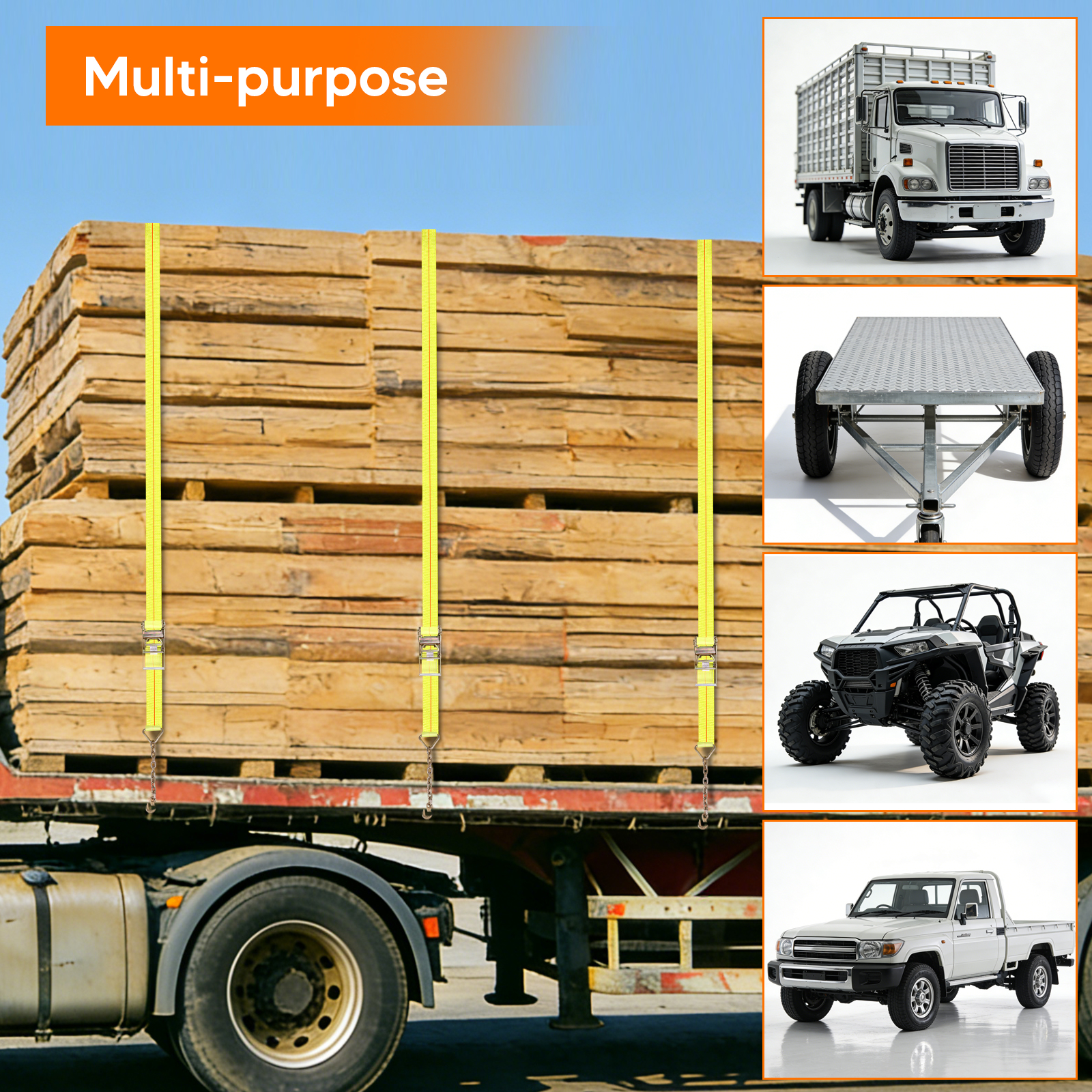 4Pcs Heavy Equipment Tie-Downs - Heavy Equipment Tires のレビューと価格