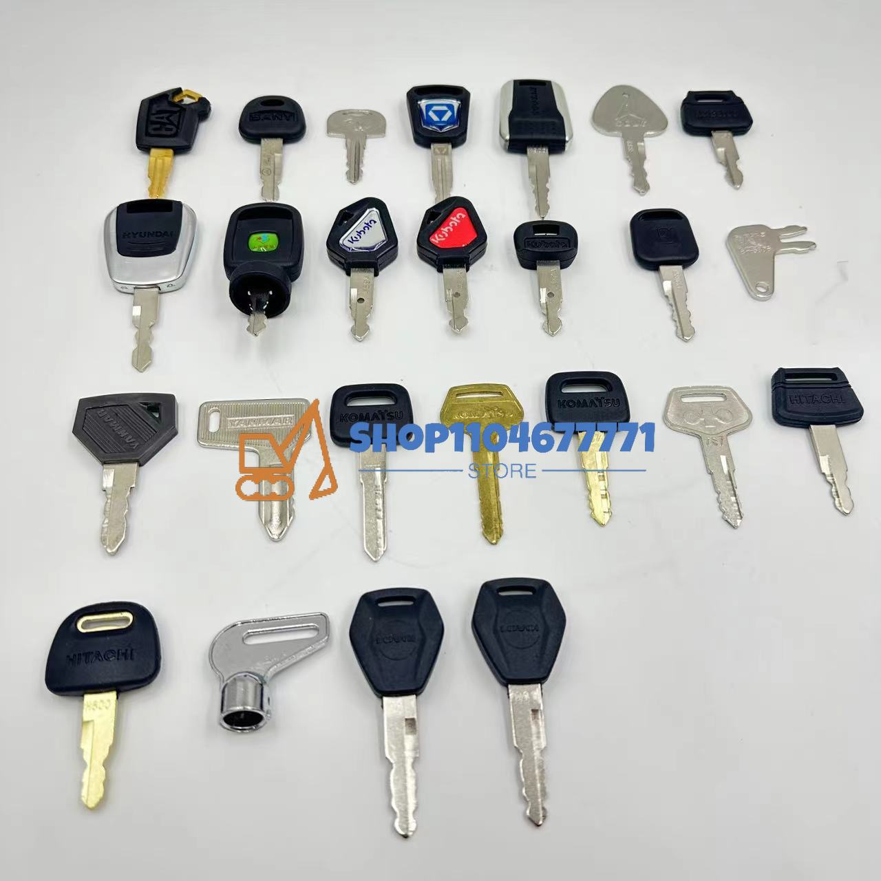 25pcs Excavator Keys for Cat f - Heavy Equipment Keys Master Set のレビューと価格
