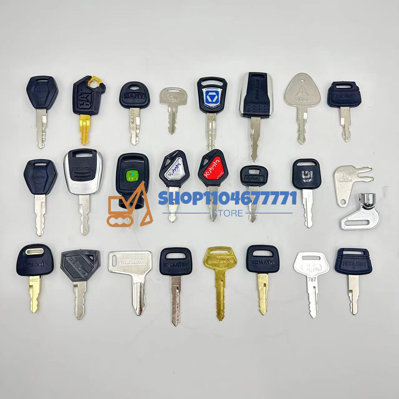 25pcs Excavator Keys for Cat f - Heavy Equipment Keys Master Set のレビューと価格