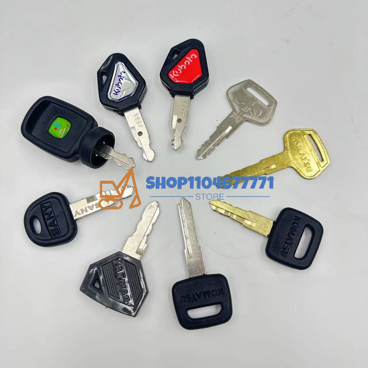 25pcs Excavator Keys for Cat f - Heavy Equipment Keys Master Set のレビューと価格