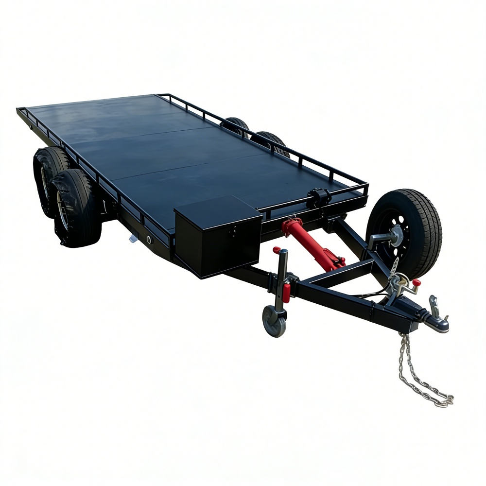 Heavy-Duty Double Axle Steel C - Heavy Equipment Hauler のレビューと価格